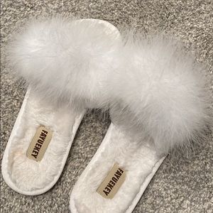 White slippers